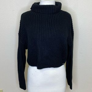 DKNY Cropped Turtleneck Sweater Size Small